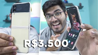 A APPLE NÃO FAZ ISSO! Conheça meu GALAXY Z FLIP 3 (smartphone dobrável) que custou R$3.500! ?