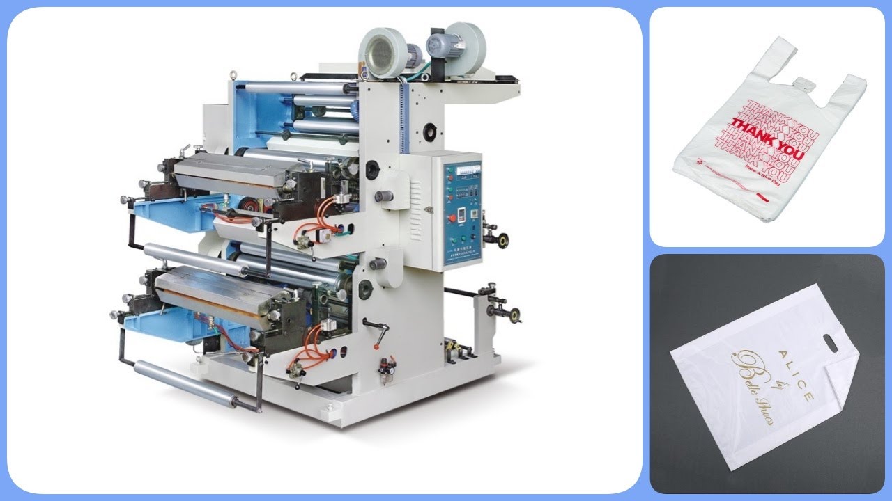 Small 2 Color Plastic Film Printing Machine YouTube