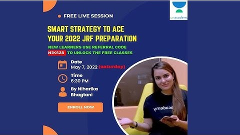 Smart Strategy for NTA UGC NET/ JRF Preparation | Niharika Bhagtani | Unacademy