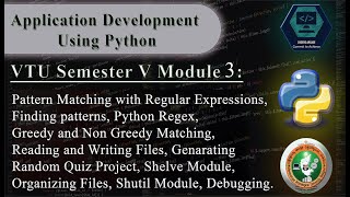 Celebrity Application Development Using Python  - VTU 5th SEM -  Module 3  ( 18CS55 )  18cs55 notes Wealth
