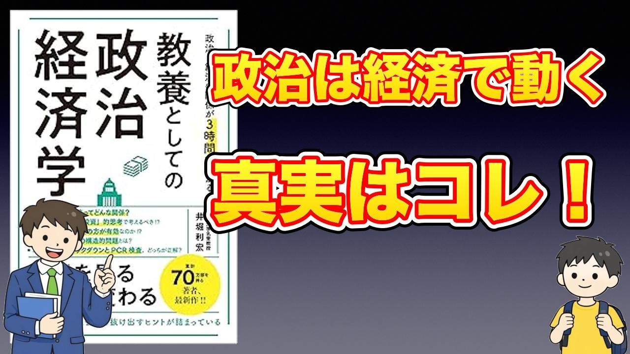 【本紹介】政治と経済の関係が3時間でわかる 教養としての政治経済学