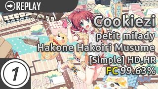 Cookiezi | petit milady - Hakone Hakoiri Musume [Simple]  HD,HR | 99.63%