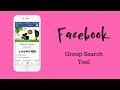 FaceBook Group Search Tool