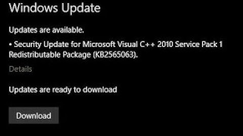 Microsoft Visual C++ 2010 Service Pack 1 Redistributable Package MFC Security Update