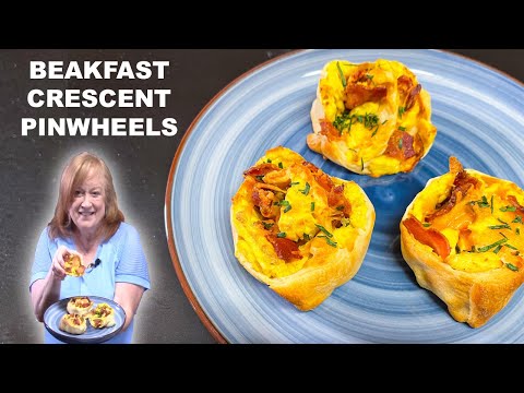 BREAKFAST CRESCENT PINWHEELS, canned crescent roll dough recipe