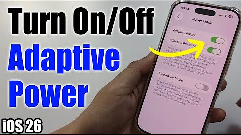 How to Turn On/Off Adaptive Power on iPhone iOS 26