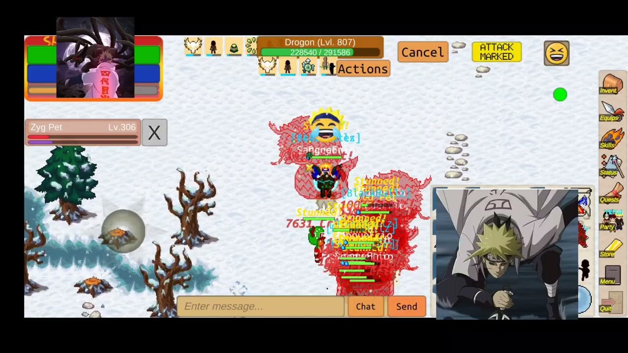 SHINOBI MMO : SangueFrio o verdadeiro terror ☠️ Madasque apanhando e correndo, vergonha da classe☠️