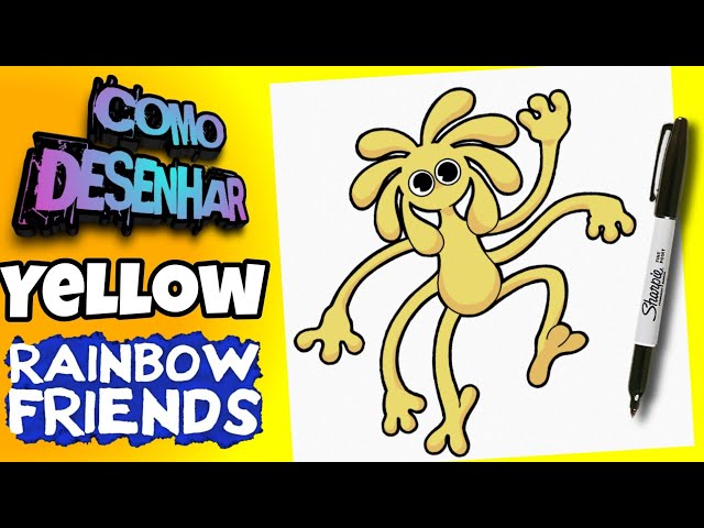 Desenhando Yellow Roblox Rainbow Friends - Roblox Characters 