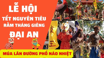 Ngày rằm tháng giêng Tết nguyên tiêu 2023 | Mọi quậy | múa lân đường phố náo nhiệt | SAKAHELO