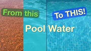 Pool water brown, green or black after chlorine or active oxygen shock?