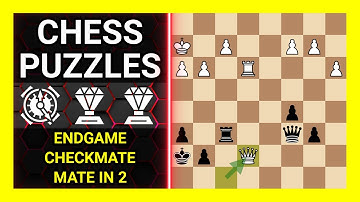 Chess Puzzles to Practice. Themes: Endgame, Checkmate, Mate in 2. Learn Chess