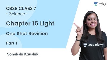 Chapter 15 Light Part 1 | One Shot Revision | Science | Unacademy 7th | Sonakshi Kaushik