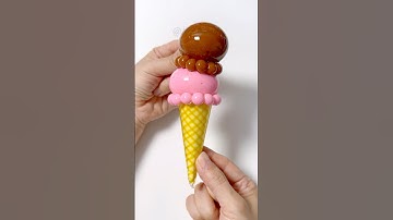 😋아이스크림 말랑이 만들기🍦Ice Cream Squishy DIY with Nano Tape!  #실리콘테이프