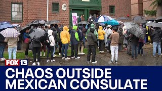 Mexicans waits for hours outside Seattle consulate to vote in election | FOX 13 Seattle