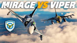 F-16 Viper Vs Mirage 2000 Dogfight | Digital Combat Simulator | DCS |