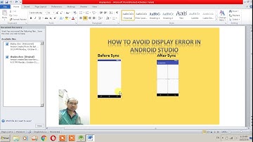 Remove display error in android studio