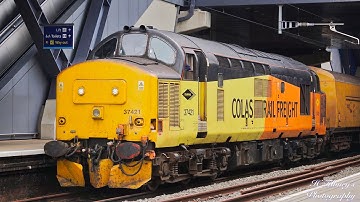 Class 37: Colas Rail 37421 Erupts Out Of Reading On A Test Train