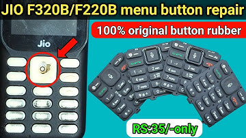 jio f320b/f220b home button repairing | jio phone button rubber change original | jio body change
