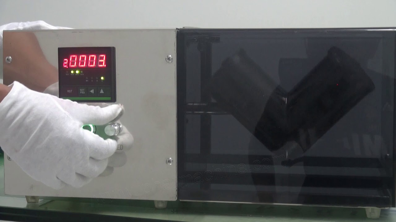 V-1 Mini Powder Mixer Machine operation video - YouTube