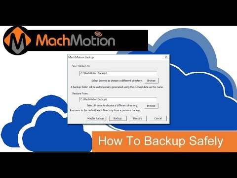 BACKUP MACHINE PARAMETERS WITH MACHMOTION