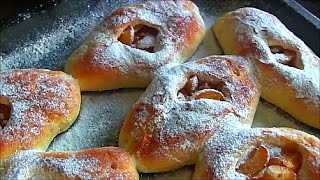 Пирожки - лодочки с абрикосами cakes with apricots Пирожки - лодочки с абрикосами cakes with apricots