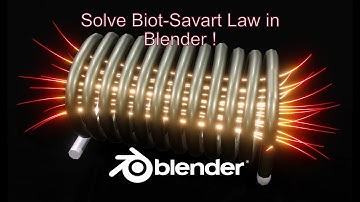 Solving Biot-Savart Law in Blender - demo