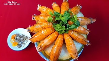 cách làm TÔM LUỘC NƯỚC DỪA  món ăn ngon tuyệt - món ngon dễ làm