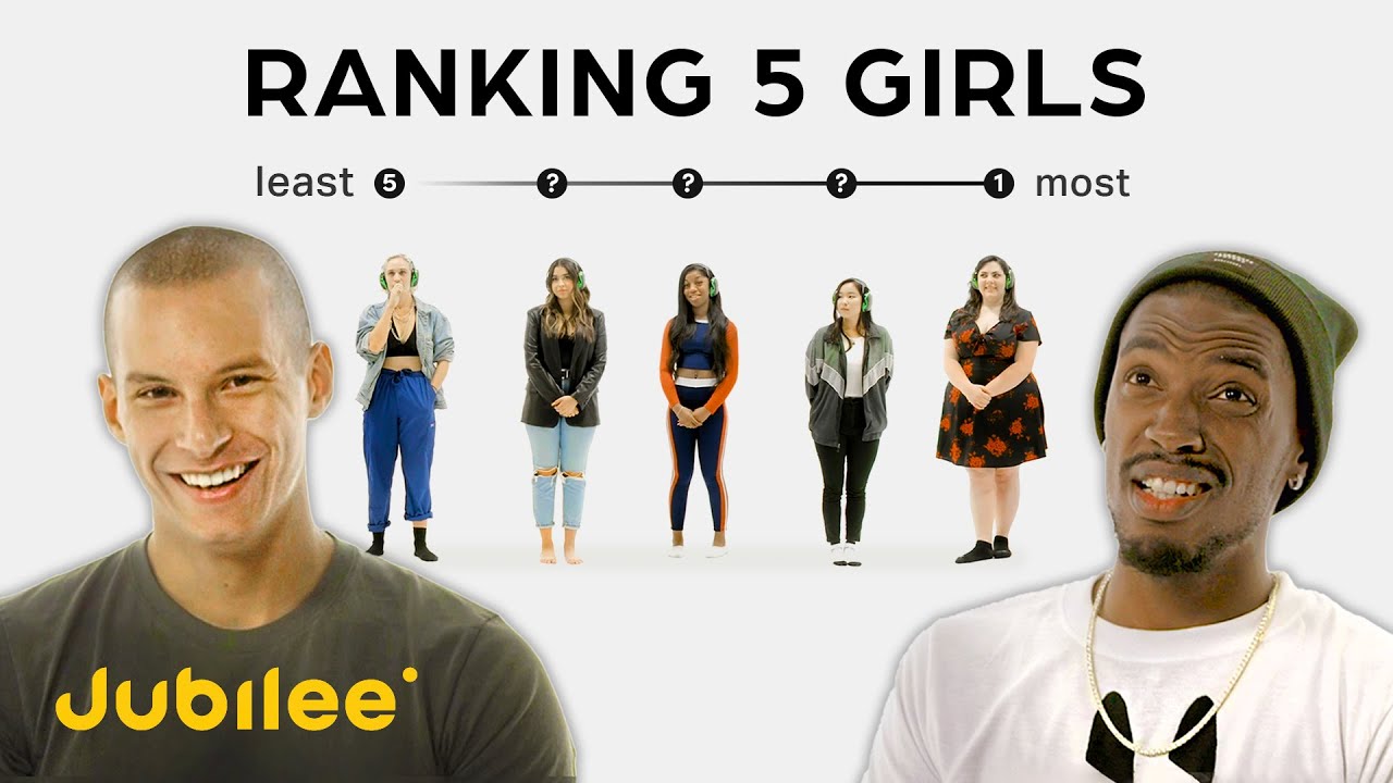 Ranking Women By Attractiveness 5 Guys Vs 5 Girls Youtube