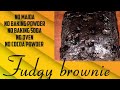 Chocolate fudgy brownie no butter cocoa powder maida baking powder soda oven