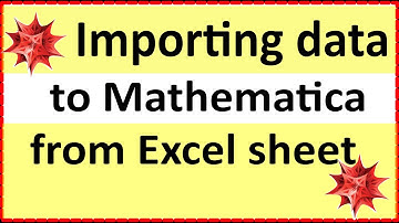 Importing data to Mathematica from Excel sheet and DAT files