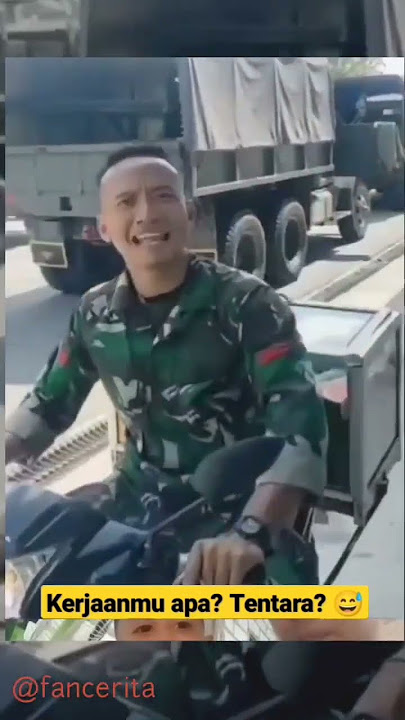 Momen lucu TNI di pos penjaagan