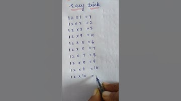 Table of 12-multiple of 12 🤔😜#shorts #trending #short