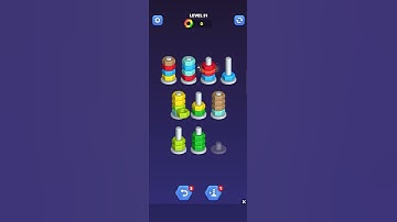 "Nut Sort Gameplay - Level 51 Sorting Puzzle Fun"