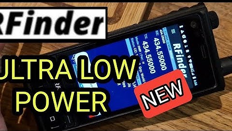 NEW - RFinder B1, Ultra Low Power & Satellite Mode