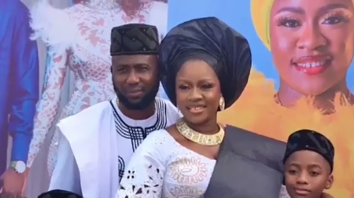 IBRAHIM CHATTA  EX WIFE ACTRESS OLAYINKA SOLOMON OGO MUSHIN ARRIVE BIRTHDAY PARTY