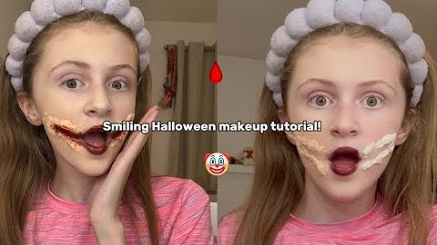 SMILING HALLOWEEN MAKEUP TUTORIAL! |itzz.flo1