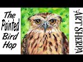 EASY GRUMPY OWL | Beginners Acrylic Tutorial Step by Step | The Painted Bird Hop