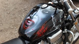 Аэрография на мотоцикл по мотивам фильма Аэрография на мотоцикл по мотивам фильма