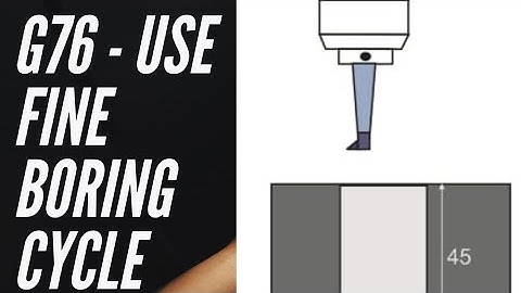 G76 ka use , fine boring cycle