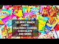 New 101 Yummy Snack Opening m&m's potato chips crackers candy bars chocolate kit kat cookies