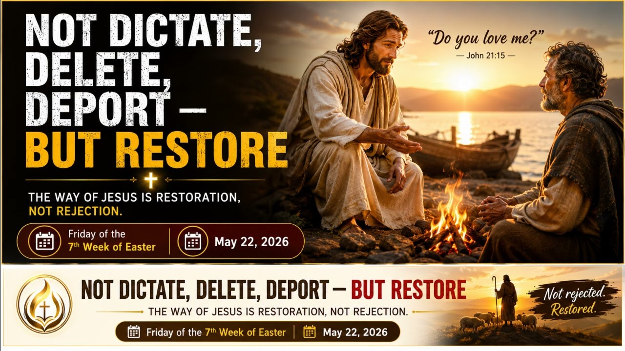 “Dictate — Delete — Deport… But Jesus Says: RESTORE! | Powerful Easter Homily”