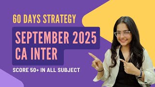 60 Days CA Intermediate Planner | Study Tips + Revision 🫵🏹