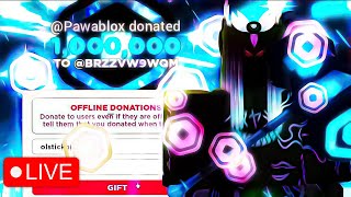 Pls donate roblox live🔴 GIVEAWAY