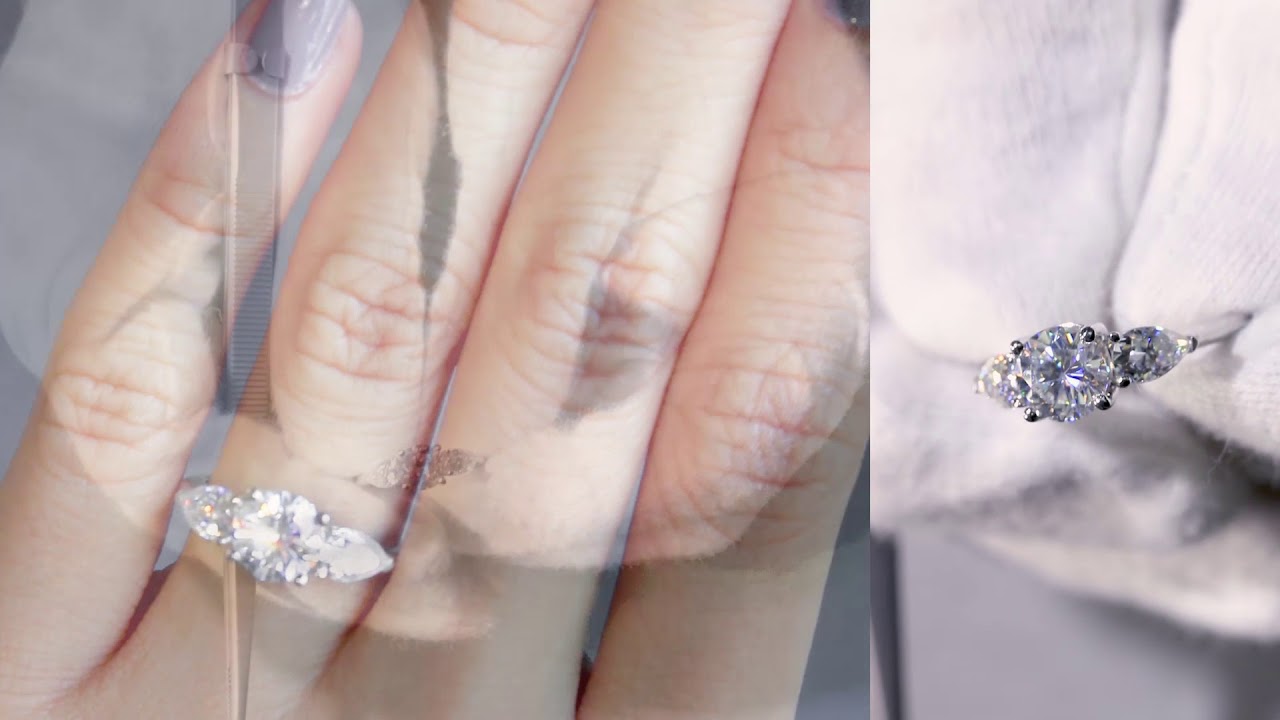 f b showcase custom 3 stone fab 7mm round moissanite w forever one