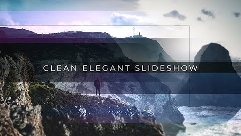 Clean Elegant Slideshow After Effects Templates