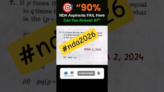 NDA Maths PYQ 💀 99% Fail | Only Toppers Solve This 😈#ndaexam #shorts  #feedshorts #nda2026 #ndamaths