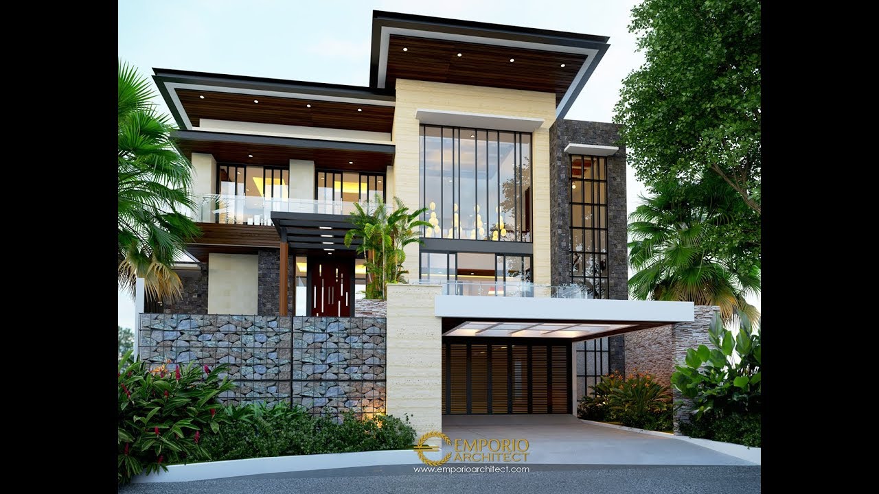 Jasa Arsitek Desain Rumah Modern Tropis  Bapak Ale di 