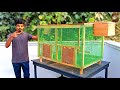 How to make birds cage with breeding box  easy way to make birds cage at home