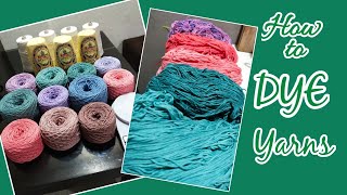 How to Dye Yarns (Venus Dye) I Cassiekoy Crochet