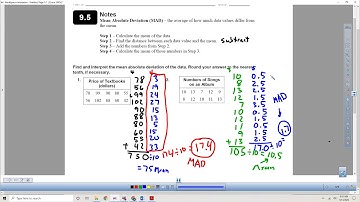 9.5 - Mean Absolute Deviation